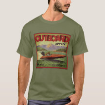 WQ T-SHIRT MÄNNER: Außenbordäpfel - See Chelan