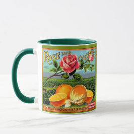 WQ TASSEN-SCHALE: Orange Kisten-Aufkleber 3 Tasse