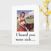 WR306086, hörte ich, dass Sie waren krank…. Karte (Gelbe Blume)