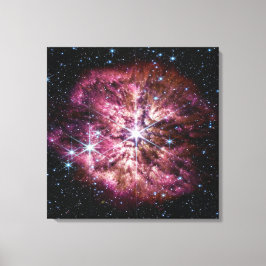 WR 124 Star & Nebula | Helle Sterne | JWST Leinwanddruck