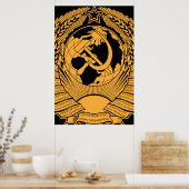 Wraath-Gewerkschaft der Sowjetunion Vintag Russisc Poster (Küche)