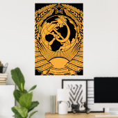 Wraath-Gewerkschaft der Sowjetunion Vintag Russisc Poster (Heimbüro)