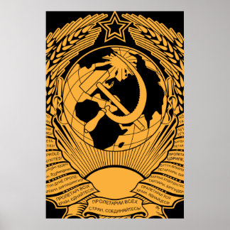 Wraath-Gewerkschaft der Sowjetunion Vintag Russisc Poster