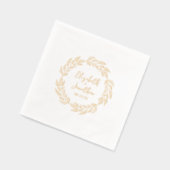 Wraath of Blätter Wedding ID1056 Servietten Mit Folie (Links)