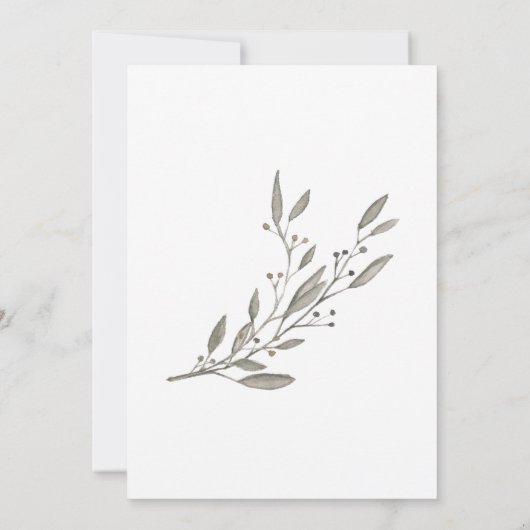 Wraath Wedding Einladungen für die Zweite Ehe (Rückseite)