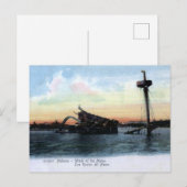 Wrack der Maine Postkarte (Vorne/Hinten)