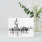 Wrack der U.S. Maine Postkarte (Stehend Vorderseite)