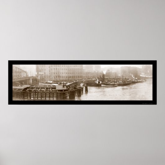 Wrack des Eastland Ship Foto 1915 Poster (Vorne)