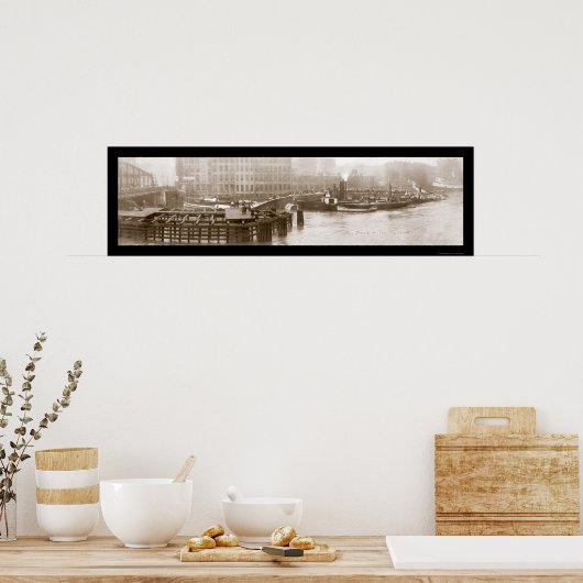 Wrack des Eastland Ship Foto 1915 Poster (Küche)