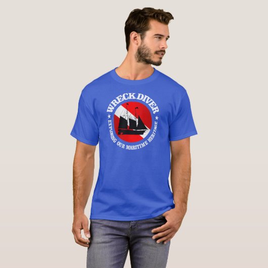 Wrack Diver (Schiff)(r) T-Shirt (Vorne ganz)