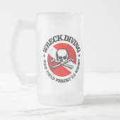 Wrack Diving (Skull) Mattglas Bierglas (Links)