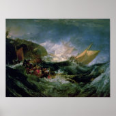 Wrack eines Transportschiffs Poster (Vorne)