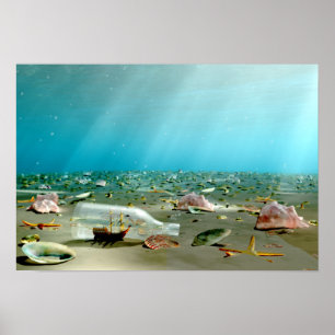 Wrack-in-a-Bottle Print Poster