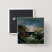 Wrack Josephs Mallord William Turner | von einem Button (Vorne & Hinten)