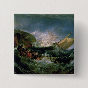 Wrack Josephs Mallord William Turner   von einem Button