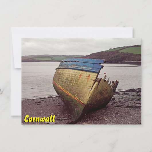 Wrack-Karte von Cornwall (Vorderseite)