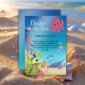 Wrack unter der Sea Baby Shower Begleitkarte