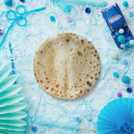 Wracken Sie Ihren Tisch in der Liebe Lefse Pappteller (Party)