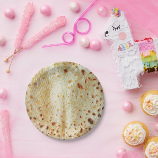 Wracken Sie Ihren Tisch in der Liebe Lefse Pappteller (Party)