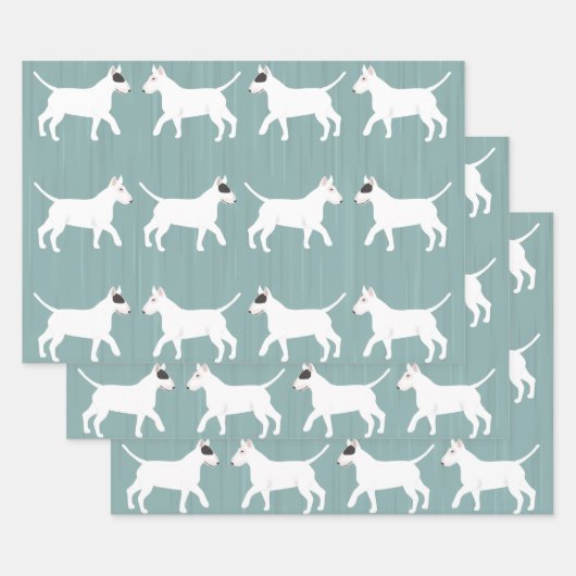 Wrackpapier für Bull Terrier Geschenkpapier Set (Set)