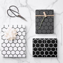 Wrackpapier für Grauwabenwabenkörper Geschenkpapier Set