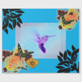 Wrackpapier für HUMMBIRD und BLUME Geschenkpapier (Flach)