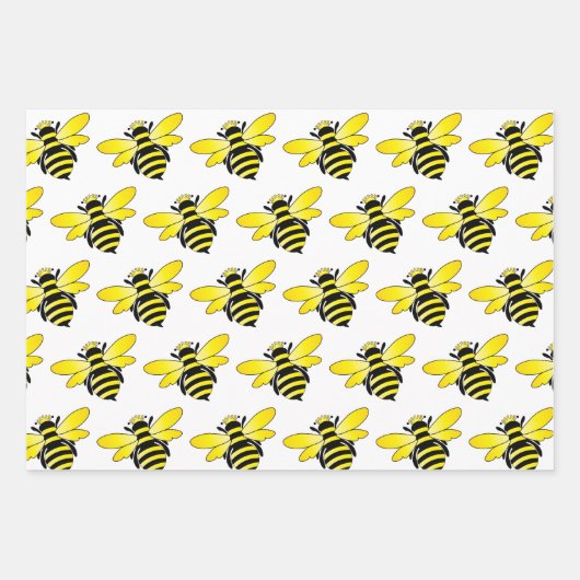 Wrackpapier für Hummeln Geschenkpapier Set (Vorderseite)