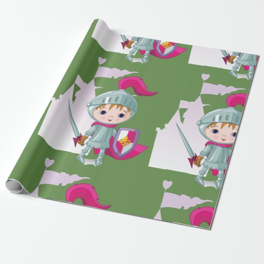 Wrackpapier für KinderRitter Geschenkpapier (Ungerollt)