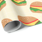 Wrackpapier für Niedliche Burger Geschenkpapier (Rolleneckpunkt)