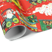Wrackpapier für Weihnachtszüge Geschenkpapier (Rolleneckpunkt)