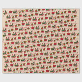 Wrackpapier für Weihnachtszüge Geschenkpapier