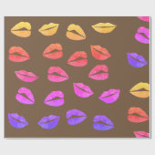 Wrackpapier ihre Lippen Geschenkpapier (Flach)