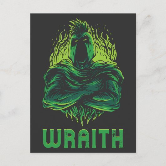 Wraith Ghost Untot Warrior Soldier Cyprid Postkarte (Vorderseite)
