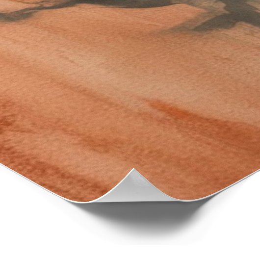 Wraith in Bloom - Surreal Dark Fantasy Poster (Ecke)