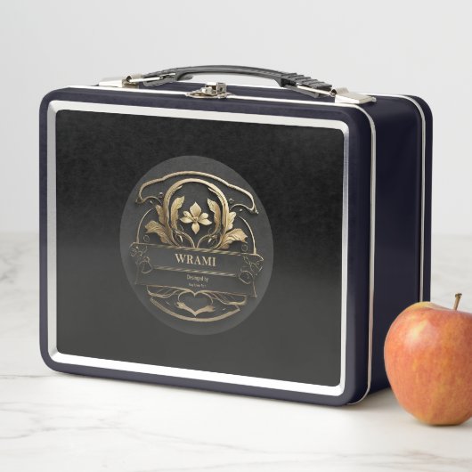 Wrami Logo, Designed by Kay Uwe Rott Metall Brotdose (Beispiel)