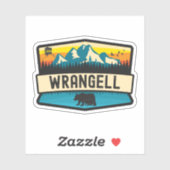 Wrangell, Alaska Aufkleber (Blatt)