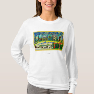 Wrangell, Alaska - große Buchstabe-Szenen T-Shirt