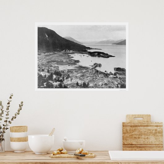 Wrangell, Alaska Panorama 1914 Poster (Küche)