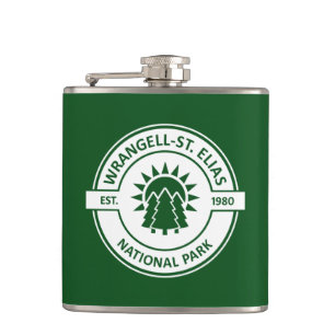 Wrangell-St. Elias National Park Sun Trees Flachmann