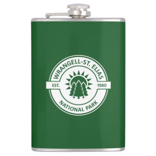 Wrangell-St. Elias National Park Sun Trees Flachmann