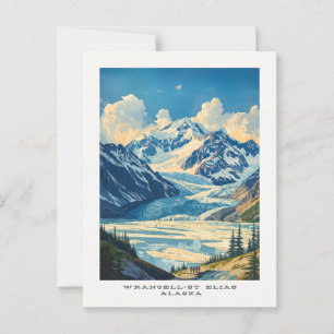 Wrangell-St. Elias National Park Travel Postcard Postkarte