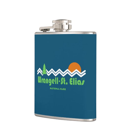 Wrangell-St Elias National Retro Flachmann (Links)