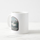 Wrangell–St. Elias Nationalpark-Abzeichen Kaffeetasse (Vorderseite Links)