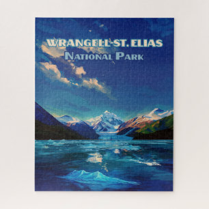 Wrangell St. Elias Nationalpark Alaska Vintage Puzzle