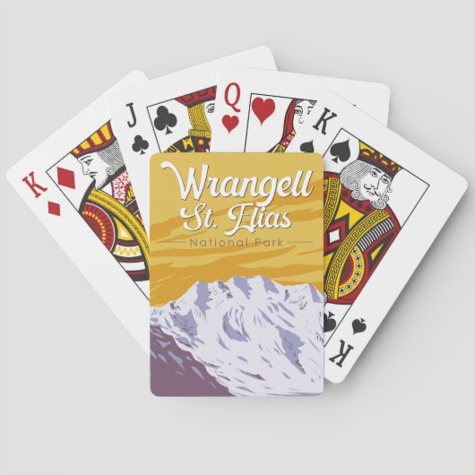 Wrangell St. Elias Nationalpark California Spielkarten (Rückseite)