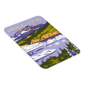 Wrangell St Elias Nationalpark Nizina Lago Alaska Magnet (Rechte Seite)