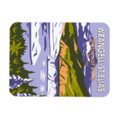 Wrangell St Elias Nationalpark Nizina Lago Alaska Magnet (Horizontal)