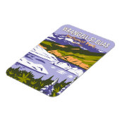 Wrangell St Elias Nationalpark Nizina Lago Alaska Magnet (Linke Seite)