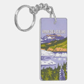Wrangell St Elias Nationalpark Nizina Lago Alaska Schlüsselanhänger (Vorderseite links)