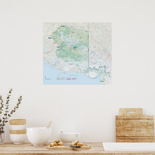 Wrangell St. Elias Nationalpark Poster (Küche)
